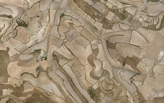 Mapbox image: Landscape near Gesico, Sardinia.